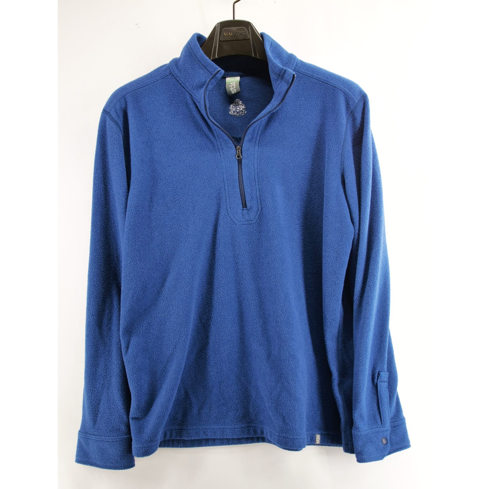 Stio Mens Large Fleece 1/2 Zip Pullover Ssweater Blue